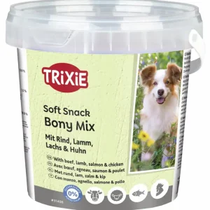 Preiswert Sparpaket 2 x 500 g Trixie Soft Snack Bony Mix mit Rind, Lamm, Lachs und Huhn Hunde Snack